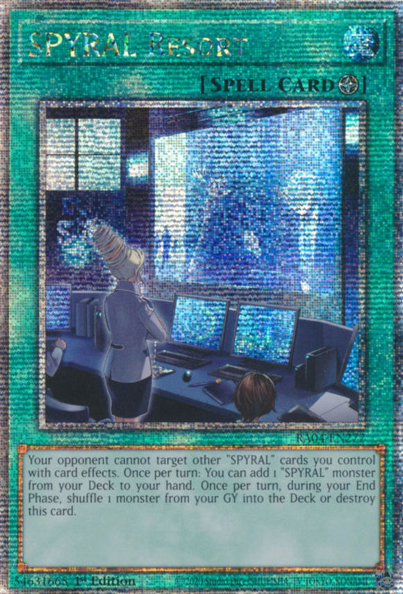 SPYRAL Resort - RA04-EN277 - Quarter Century Secret Rare 1st Edition