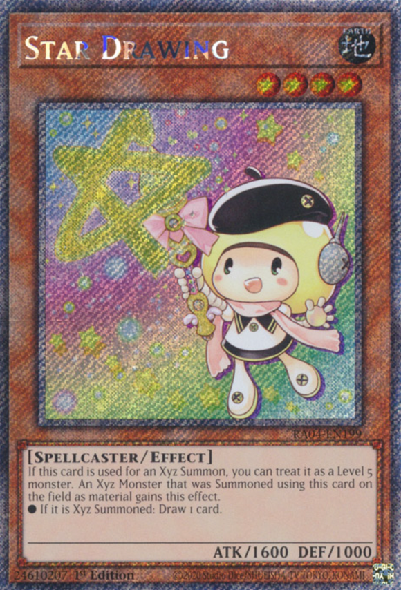 Star Drawing - RA04-EN199 - Platinum Secret Rare 1st Edition