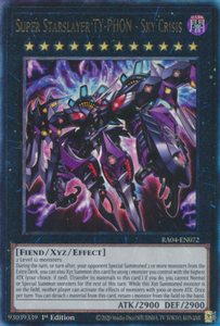 Super Starslayer TY-PHON - Sky Crisis - RA04-EN072 - Ultimate Rare 1st Edition