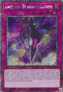 Tachyon Transmigration - RA04-EN220 - Platinum Secret Rare 1st Edition