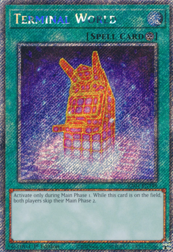 Terminal World - RA04-EN148 - Platinum Secret Rare 1st Edition