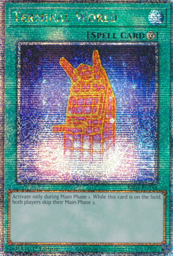 Terminal World - RA04-EN148 - Quarter Century Secret Rare 1st Edition