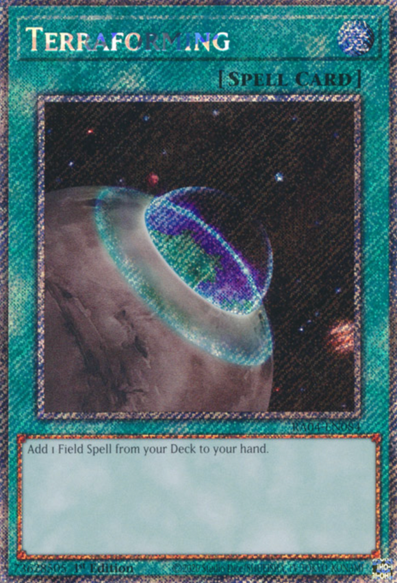 Terraforming - RA04-EN084 - Platinum Secret Rare 1st Edition