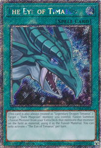 The Eye of Timaeus - RA04-EN192 - Platinum Secret Rare 1st Edition
