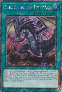 The Fang of Critias - RA04-EN255 - Platinum Secret Rare 1st Edition