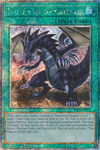 The Fang of Critias - RA04-EN255 - Quarter Century Secret Rare 1st Edition