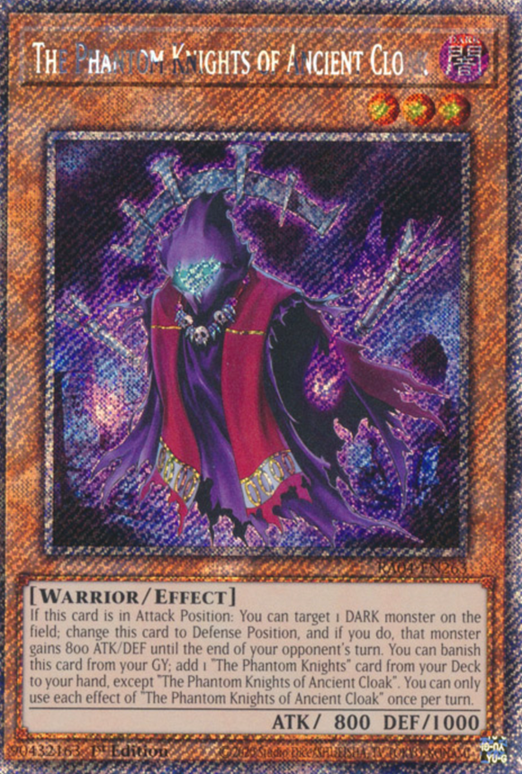 The Phantom Knights of Ancient Cloak - RA04-EN263 - Platinum Secret Rare 1st Edition
