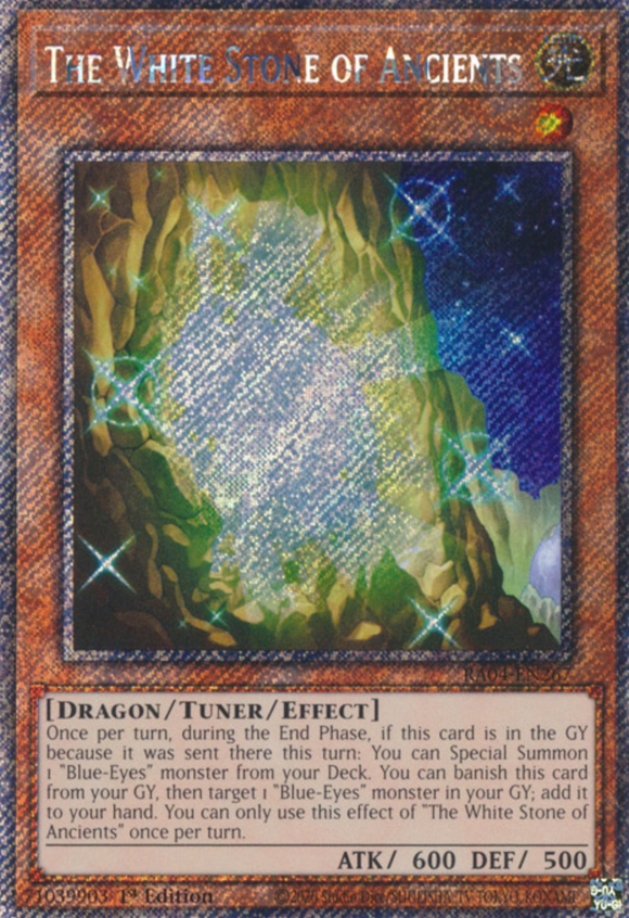 The White Stone of Ancients - RA04-EN267 - Platinum Secret Rare 1st Edition