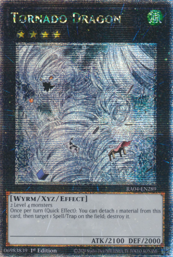 Tornado Dragon - RA04-EN289 - Quarter Century Secret Rare 1st Edition