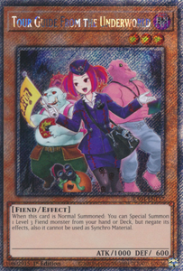 Tour Guide from the Underworld (Alt. Art) - RA04-EN157 - Platinum Secret Rare 1st Edition