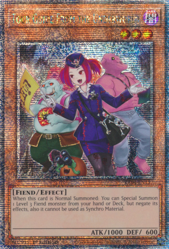 Tour Guide from the Underworld (Alt. Art) - RA04-EN157 - Quarter Century Secret Rare 1st Edition