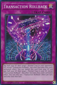 Transaction Rollback - RA04-EN105 - Super Rare 1st Edition