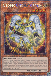Utopic Onomatopoeia - RA04-EN028 - Platinum Secret Rare 1st Edition