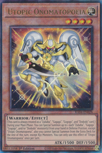 Utopic Onomatopoeia - RA04-EN028 - Ultimate Rare 1st Edition