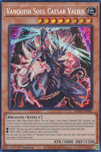 Vanquish Soul Caesar Valius - RA04-EN046 - Secret Rare 1st Edition