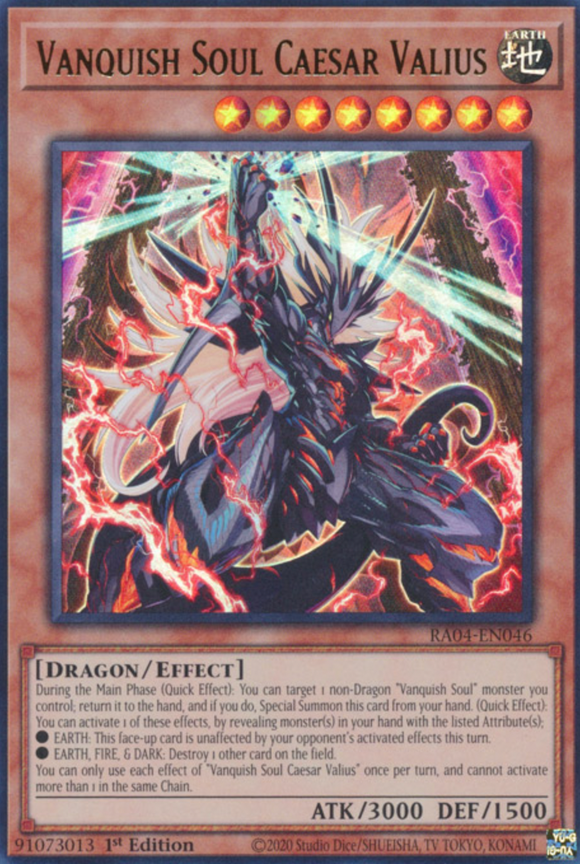 Vanquish Soul Caesar Valius - RA04-EN046 - Ultra Rare 1st Edition