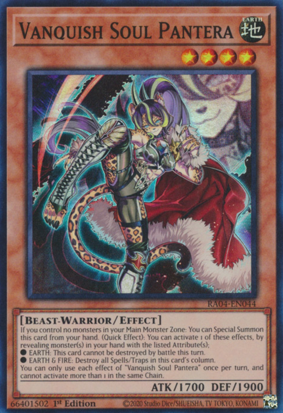 Vanquish Soul Pantera - RA04-EN044 - Super Rare 1st Edition