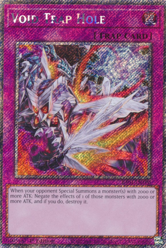 Void Trap Hole - RA04-EN190 - Platinum Secret Rare 1st Edition