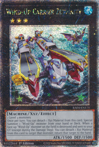 Wind-Up Carrier Zenmaity - RA04-EN175 - Quarter Century Secret Rare 1st Edition