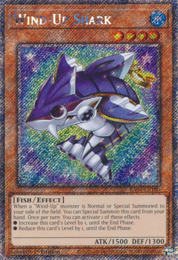 Wind-Up Shark - RA04-EN180 - Platinum Secret Rare 1st Edition