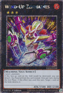 Wind-Up Zenmaines - RA04-EN168 - Platinum Secret Rare 1st Edition
