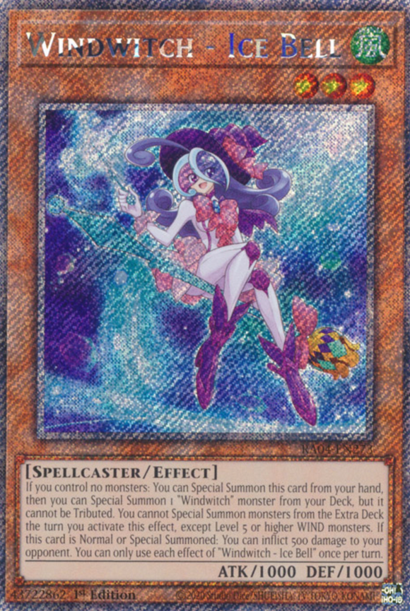 Windwitch - Ice Bell - RA04-EN273 - Platinum Secret Rare 1st Edition
