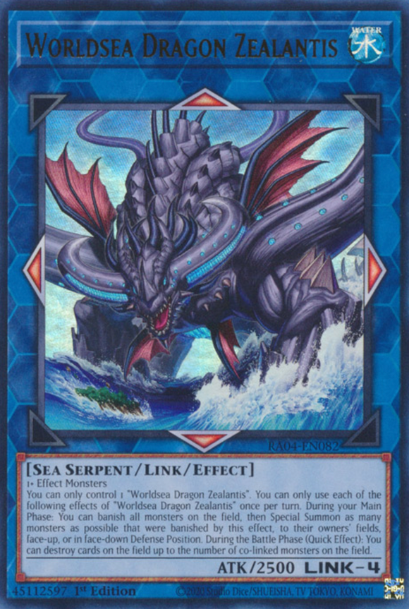 Worldsea Dragon Zealantis - RA04-EN082 - Ultra Rare 1st Edition