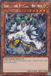 Zaborg the Thunder Monarch - RA04-EN125 - Platinum Secret Rare 1st Edition