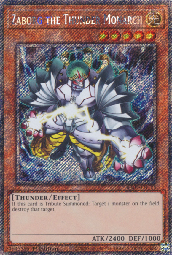 Zaborg the Thunder Monarch - RA04-EN125 - Platinum Secret Rare 1st Edition