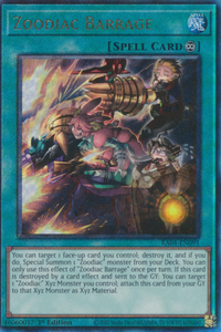 Zoodiac Barrage - RA04-EN091 - Ultimate Rare 1st Edition