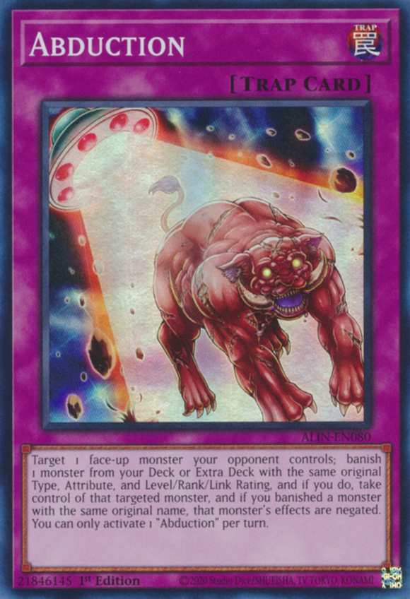 Abduction - ALIN-EN080 - Super Rare 1st Edition