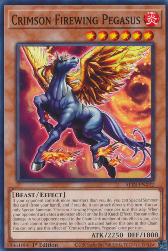 Crimson Firewing Pegasus - ALIN-EN032 - Common 1st Edition