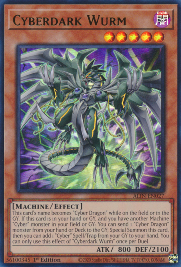 Cyberdark Wurm - ALIN-EN027 - Ultra Rare 1st Edition