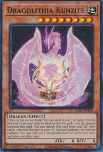 Dragolithia Kunzite - ALIN-EN100 - Super Rare 1st Edition