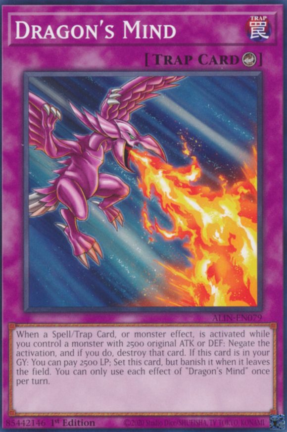 Dragon's Mind - ALIN-EN079 - Common 1st Edition