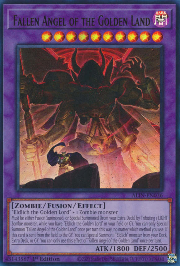 Fallen Angel of the Golden Land - ALIN-EN036 - Ultra Rare 1st Edition