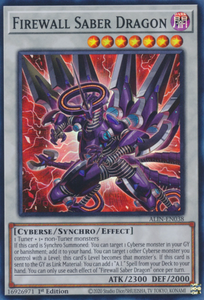 Firewall Saber Dragon - ALIN-EN038 - Super Rare 1st Edition