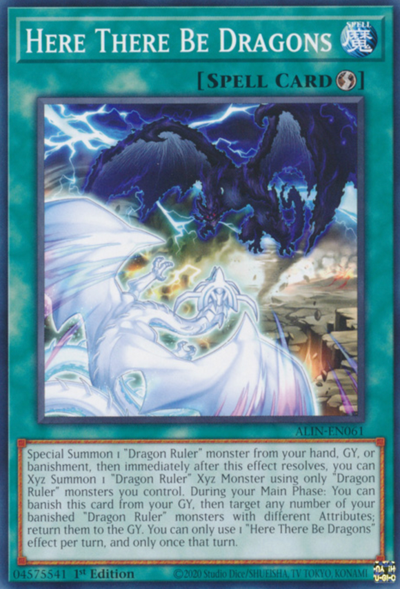 Here There Be Dragons - ALIN-EN061 - Common 1st Edition