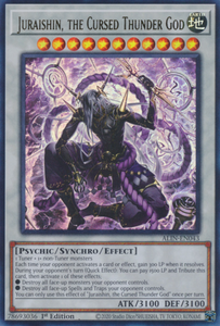 Juraishin, the Cursed Thunder God - ALIN-EN043 - Ultra Rare 1st Edition