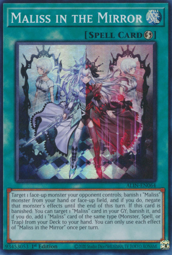 Maliss in the Mirror - ALIN-EN064 - Super Rare 1st Edition