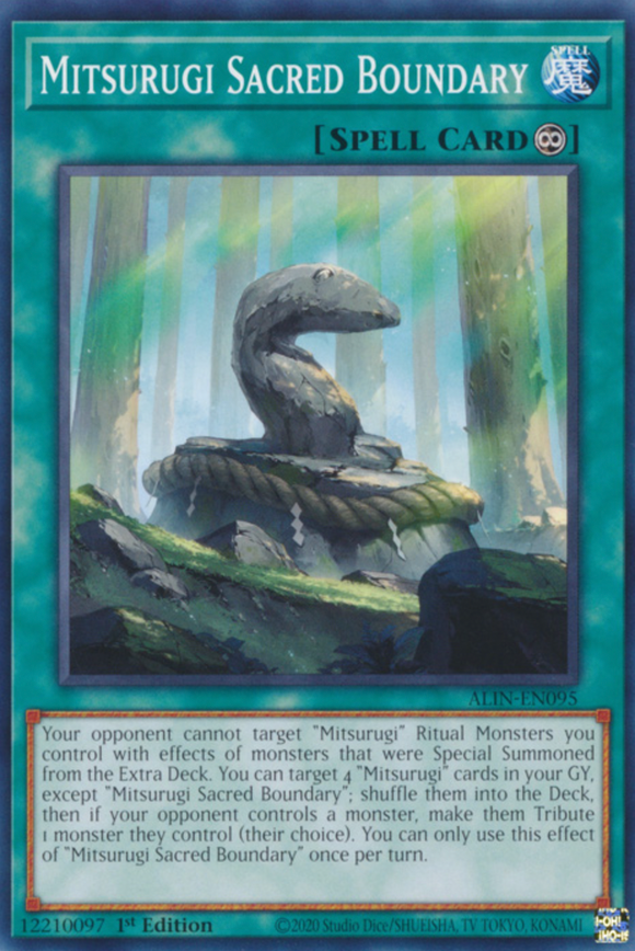 Mitsurugi Sacred Boundary - ALIN-EN095 - Common 1st Edition
