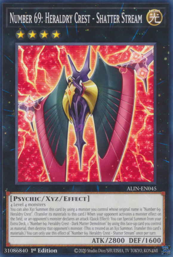 Number 69: Heraldry Crest - Shatter Stream - ALIN-EN045 - Common 1st Edition