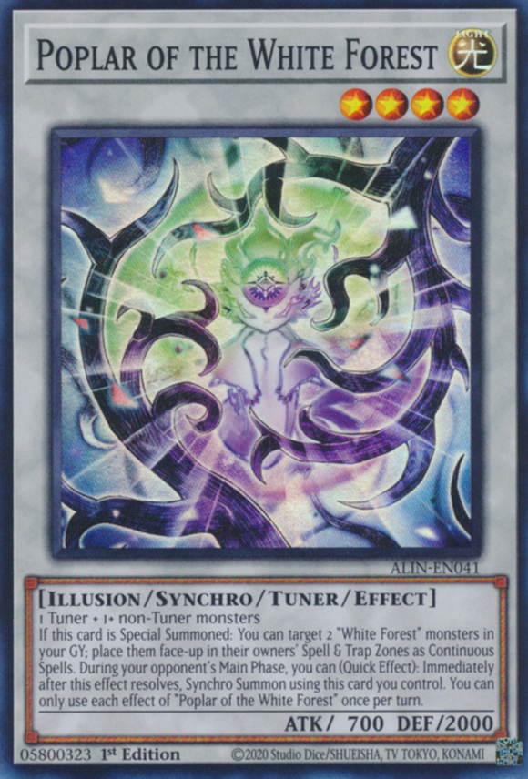 Poplar of the White Forest - ALIN-EN041 - Super Rare 1st Edition