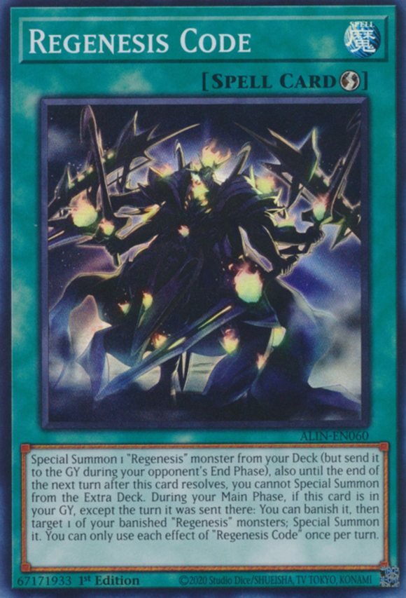 Regenesis Code - ALIN-EN060 - Super Rare 1st Edition