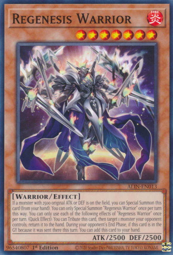 Regenesis Warrior - ALIN-EN013 - Common 1st Edition