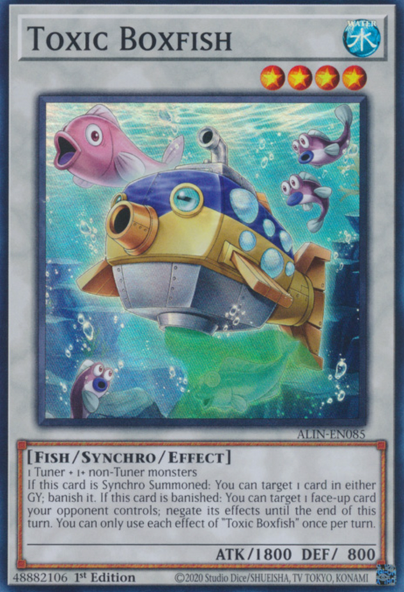 Toxic Boxfish - ALIN-EN085 - Super Rare 1st Edition