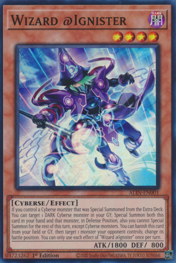 Wizard @Ignister - ALIN-EN001 - Super Rare 1st Edition