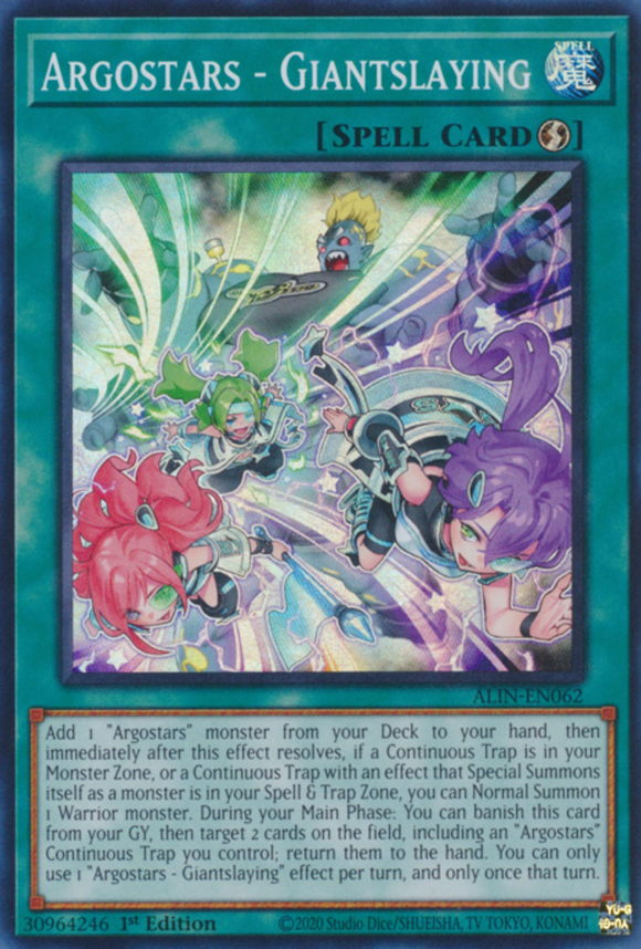 Argostars - Giantslaying - ALIN-EN062 - Super Rare 1st Edition