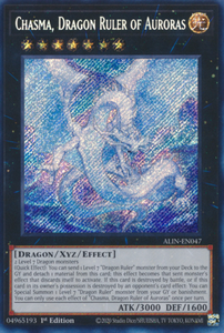 Chasma, Dragon Ruler of Auroras - ALIN-EN047 - Secret Rare 1st Edition