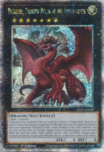Disaster, Dragon Ruler of All Apocalypses - ALIN-EN049 - Quarter Century Secret Rare 1st Edition